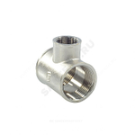 Тройник латунь никель переходной Ду 25х15х25 (1"х1/2"х1") ВР/ВР SantechSystems