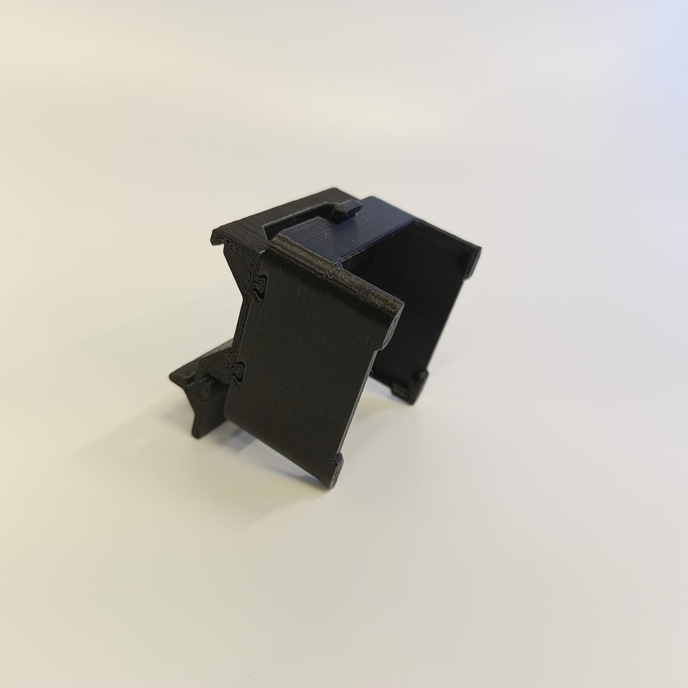 Набор 2 шт. Крепление для одноканального реле Aqara на DIN-рейку, 3D печать, черное