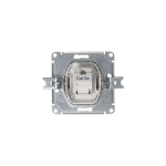 ATLASDESIGN РОЗЕТКА компьютерная RJ45 кат. 5e, механизм, АЛЮМИНИЙ