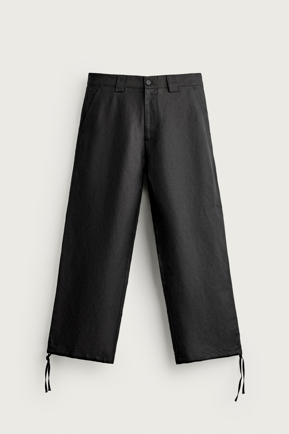 БРЮКИ СВОБОДНОГО КРОЯ ИЗ ЛЬНА И ВИСКОЗЫ — ZARA