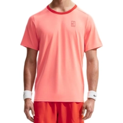 Мужская теннисная футболка Nike Court Advantage Dri-Fit Tennis - atomic pink/picante red