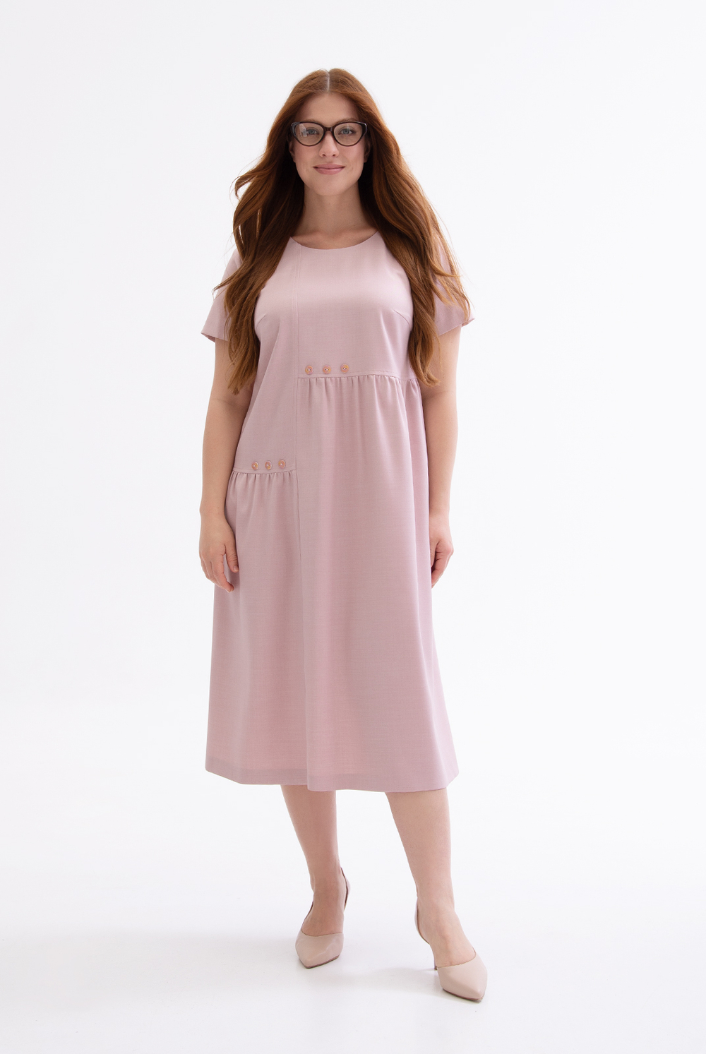 Платье женское 1843ЮП, пыльная роза #479ПыР051843ЮП