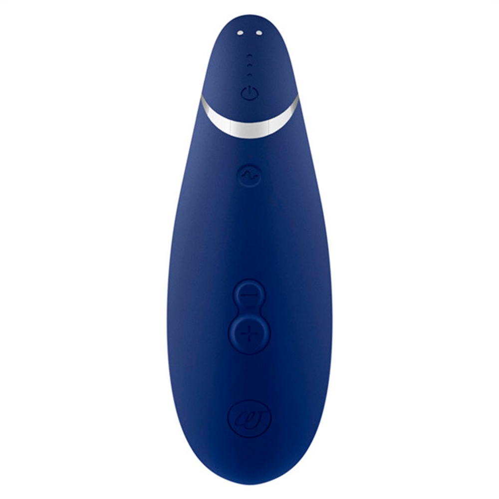 Синий вакуумно-волновой клиторальный стимулятор Womanizer Premium 2 Blueberry WZ212SG5