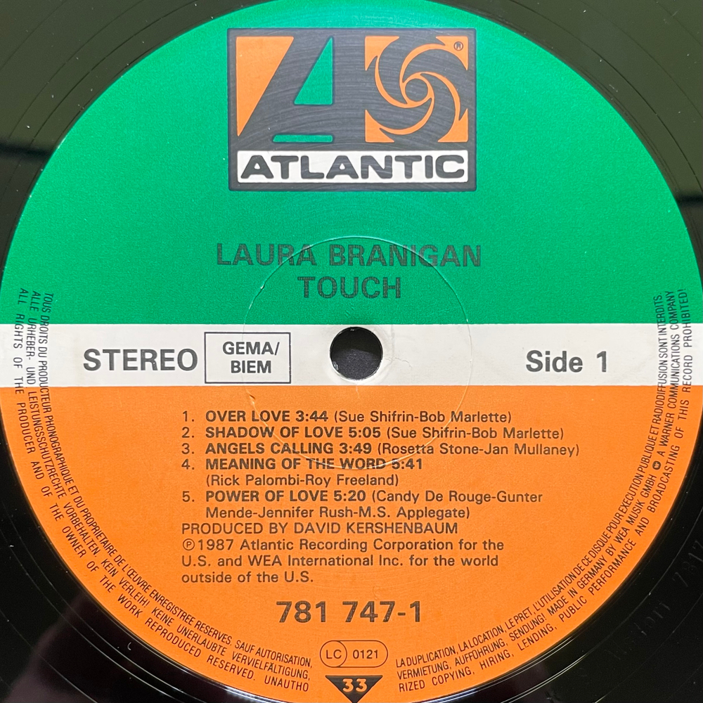 Laura Branigan ‎– Touch (Германия 1987г.)