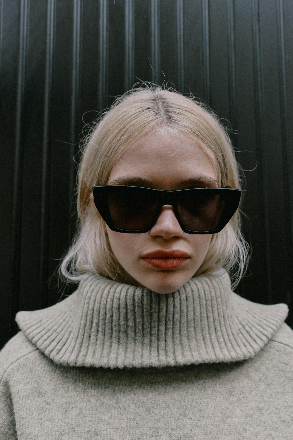 ZARA СВИТЕР С ВОРОТНИКОМ, СЕРЫЙ МЕЛАНЖ