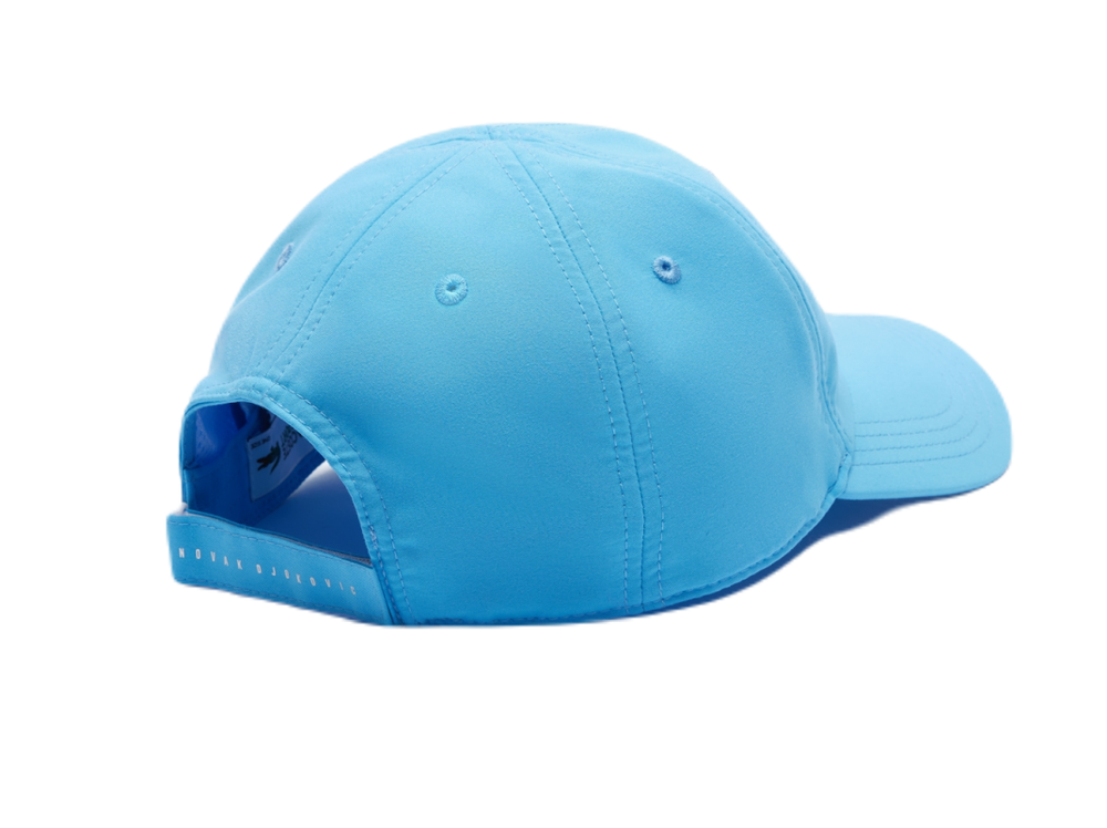 Теннисная кепка Lacoste SPORT Novak Djokovic Microfiber - небесный
