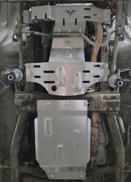 Защита Falcon картера, РК, КПП для Nissan Patrol Y61 2004-2024, алюминий, 8 мм