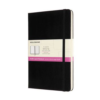 Блокнот Moleskine Double Large A5 240 страниц в линейку и нелинованных (NB313HBK)