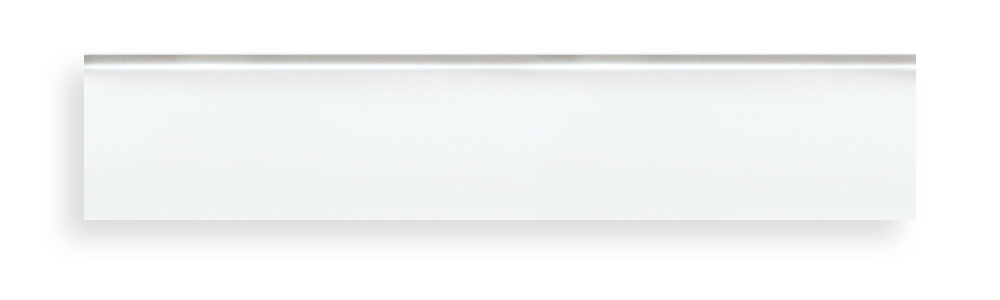 Плинтус напольный Decomaster D234-114 58х16х2400мм белый глянец