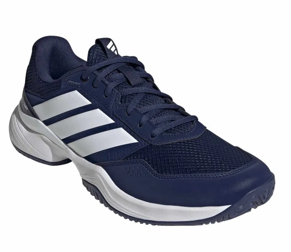 Теннисные кроссовки Adidas GameCourt 3 M Wide - dark blue/cloud white/core black