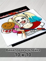 Наклейка - Девушка крейзи