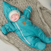 Комбинезон демисезонный стеганый "Ментол" 0+