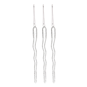 Набор ёлочных украшений melting icicles из коллекции new year essential, 3 шт.