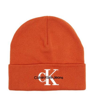 Шапка MONOLOGO EMBRO BEANIE CALVIN KLEIN JEANS - оранжевый(K50K511160)