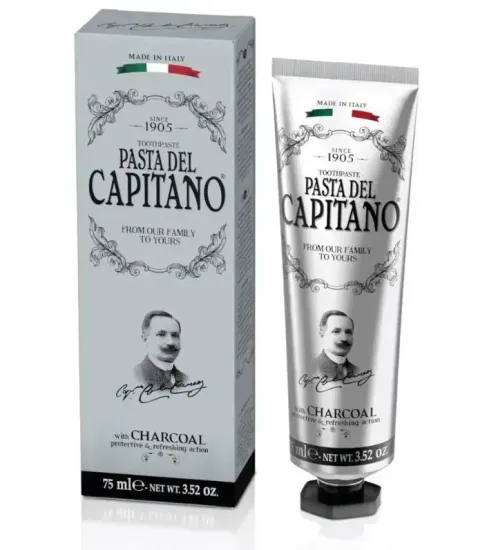 Pasta del Capitano Зубная паста 1905 Charcoal / 1905 С древесным углем 75 мл