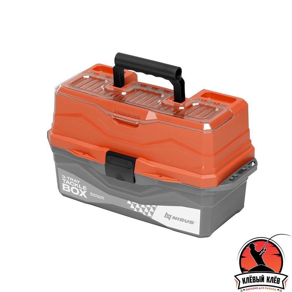Ящик для снастей Tackle Box трехполочный оранжевый (N-TB-3-O) NISUS