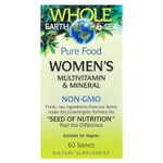Natural Factors, Whole Earth & Sea®, мультивитамины и минералы для женщин, 60 таблеток