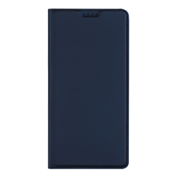 Чехол книжка из PU кожи синего цвета от Dux Ducis для OnePlus Nord CE5 и Ace 5 Racing, серия Skin Pro Series Case