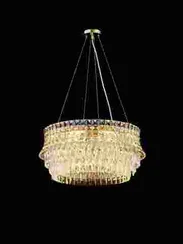 Люстра подвесная NewRgy M52-ф600*H280 H GOLD, 8×40 Вт, золотая