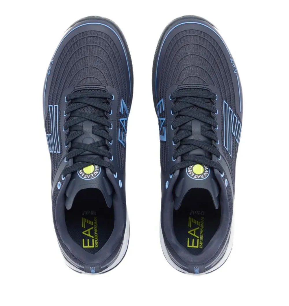 Теннисные кроссовки EA7 Unisex Woven Sneaker Clay - sky captain/bel air