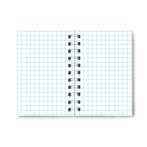 Записная книжка на гребне A6 80 л., 4 шт, клетка, Зелёный оазис 01189, Светоч ЗК112