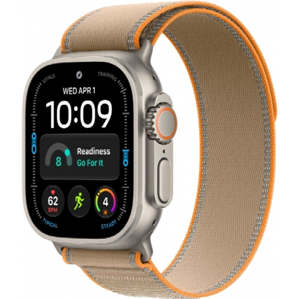 Смарт-часы Apple Watch Ultra 4 49 mm, Natural Titanium case | ремешок Trail Loop | Sand, S/M