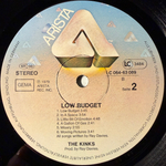 The Kinks ‎– Low Budget (Германия 1979г.)