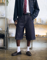Мужские джинсовые бермуды baggy fit, арт. 1022/180 - BERSHKA
