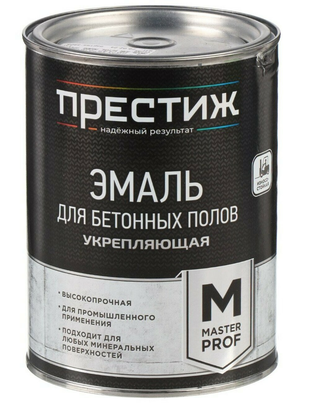 Эмаль акриловая для бетонных полов, черная 4 кг