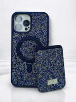 Чехол Swarovski с картхолдером для iPhone 16PLUS