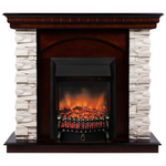 Каминокомплект Real Flame Elford AO с очагом Fobos Lux Black RC