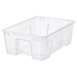 IKEA SAMLA  (ИКЕА САМЛА)  -  Контейнер - прозрачный 39x28x14 см/11 л