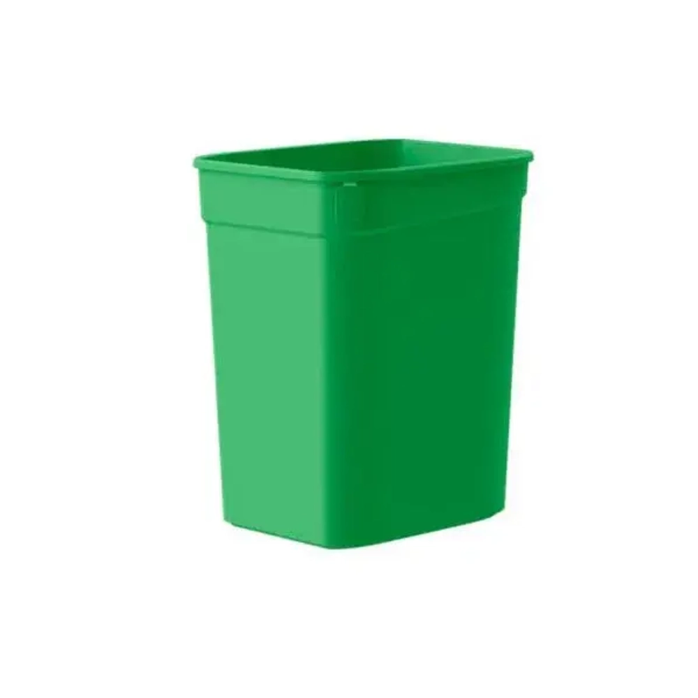 Контейнер для мусора без крышки eco bin 10л (зеленый) (комплект 5 шт)