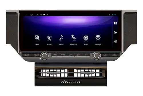 Магнитола для Porsche Macan 2010-2015 PCM 4.0 - Parafar монитор 12.3", Android 14, Быстрая, CarPlay, SIM-слот
