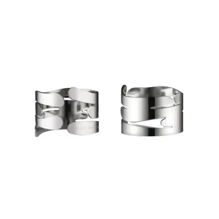 Alessi Набор из двух серебряных колец для салфеток Barkring. BM17S2