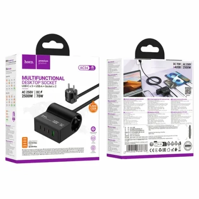 Настольная розетка Hoco AC34 PD70W