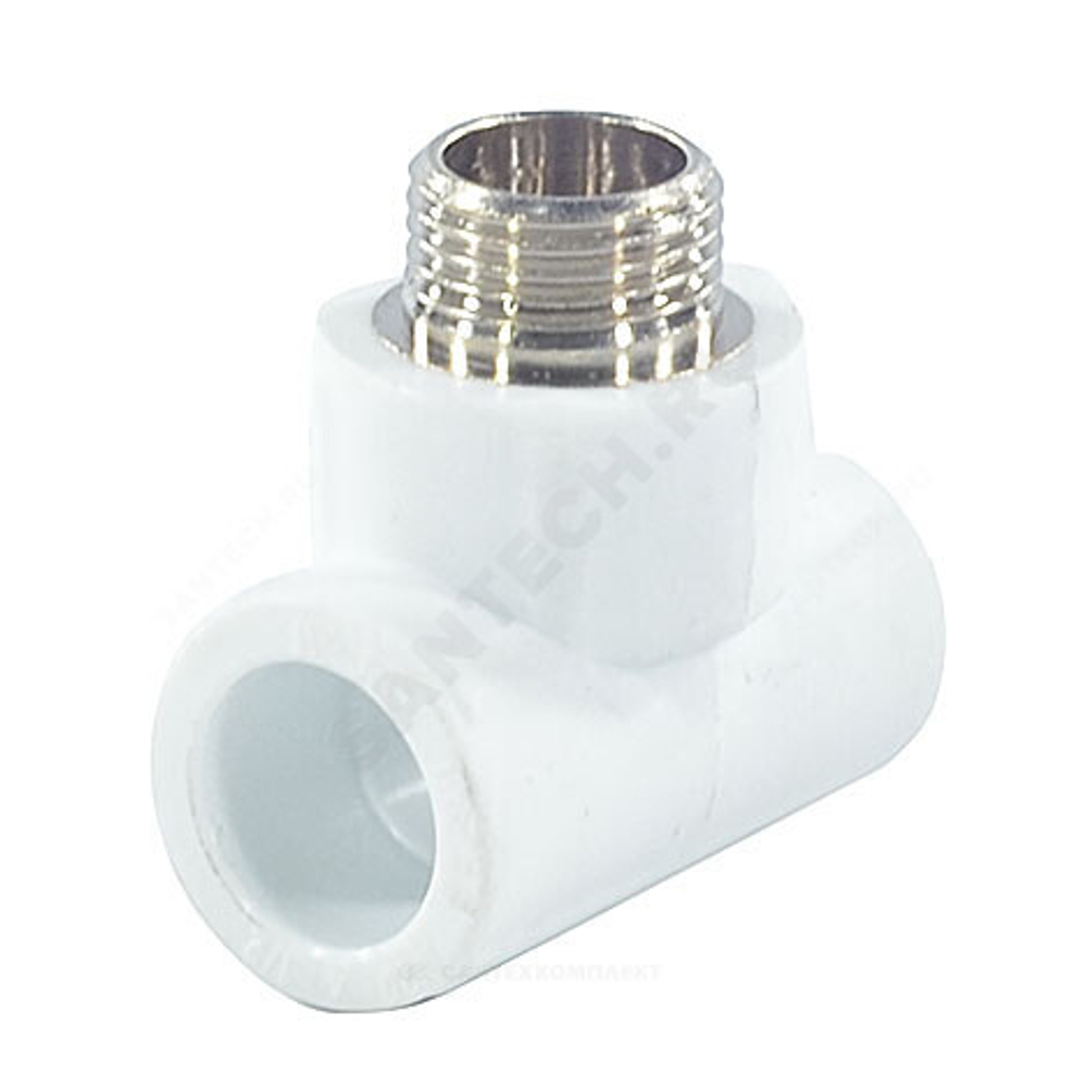 Тройник PP-R комбинированный белый Дн 25х3/4" НР PRO VALFEX 10128025-PRO