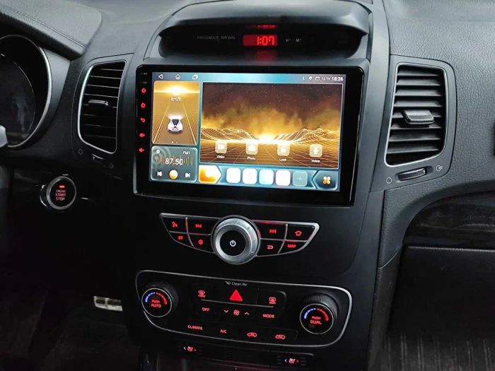 Магнитола для KIA Sorento 2012-2016 (климат на ШГУ) - Kuberg QLed, Android 13, Быстрейшая, CarPlay, SIM-слот