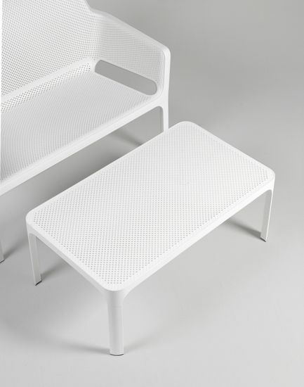 Столик пластиковый журнальный Net Table 100 Nardi цвет белый