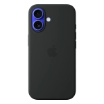 Силиконовый чехол с поддержкой MagSafe Apple Silicone Case для iPhone 16, Black (Черный)