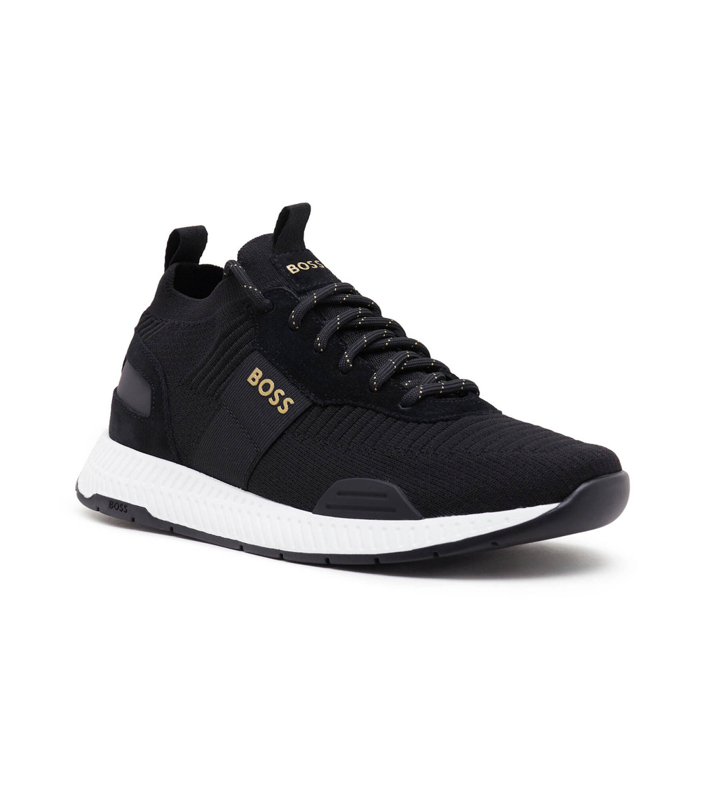 Кроссовки Titanium_Runn_knst_N BOSS BLACK - черный(50498245)