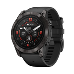 Умные часы Garmin Epix Pro (Gen 2) 47 мм Sapphire Edition титан DLC Carbon Grey с черным ремешком