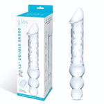 Прозрачный двухсторонний стимулятор 12 Double Ended Dildo - 28 см. (Цвет: прозрачный)