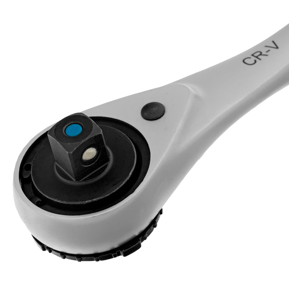 Набор торцевых головок, трещотка 120 зубьев, 3/8", CrV, 12 предметов Gross