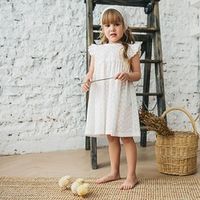 Платье хлопковое из шитья с крылышками "Зефир"