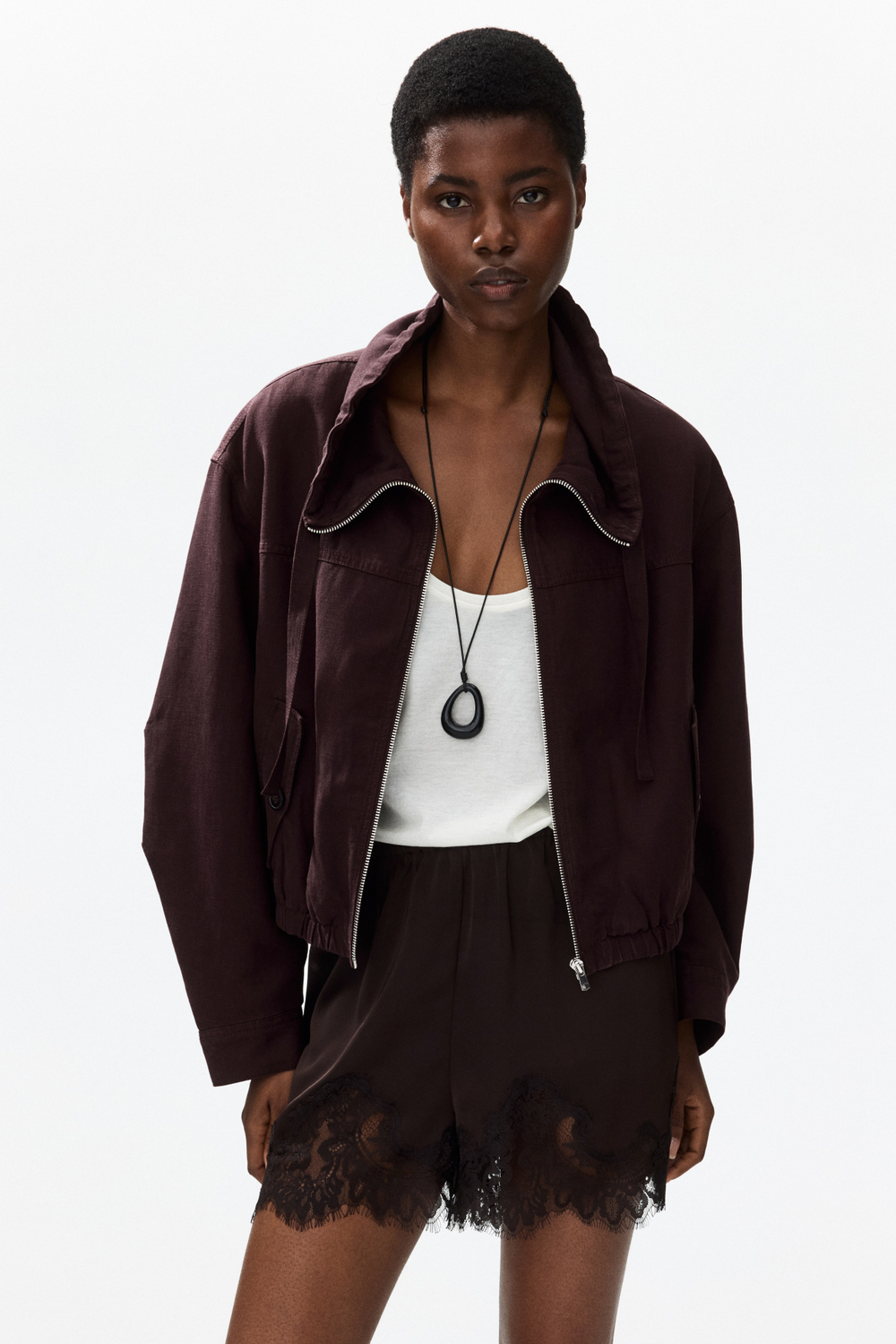 Куртка из смеси со льном - H&M