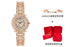 KANGOL Wrist Planet Quartz Movement Metal Strap Watch Women"s Watch Silver Dial