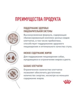 Gastrointestinal Low Fat Small Dog 3кг Корм для собак