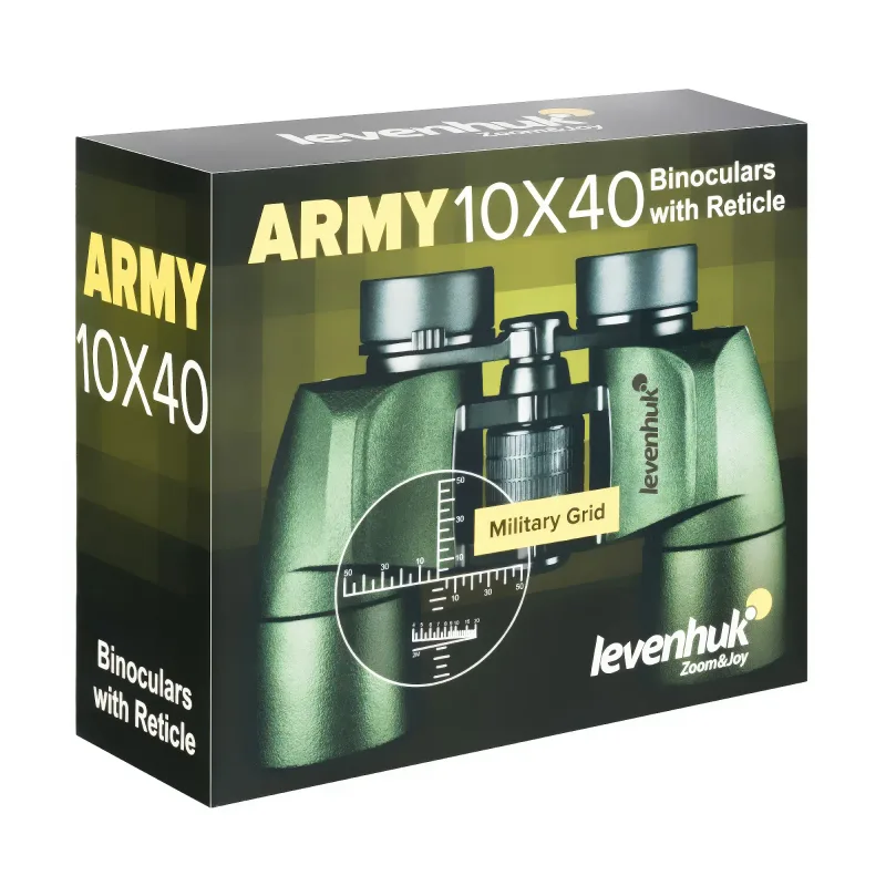 Бинокль Levenhuk Army 10x40 с сеткой - изображение 10