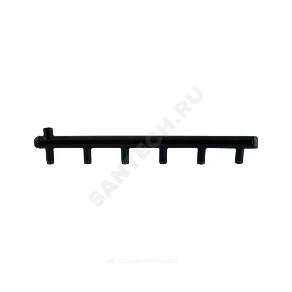 Коллектор сталь Ду 40 3/4" НР на 10 вых 1/2" НР м/о 100мм Элит-Металл 3052-ст